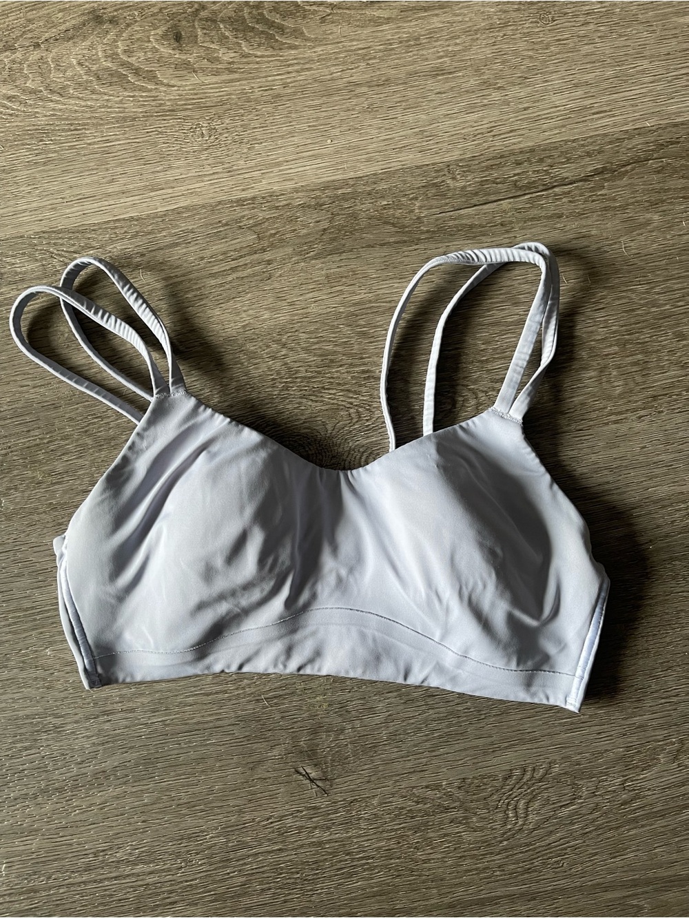 lululemon Flawed athletica White Double-Strap Sports Bralette Size 6 No Size Tag